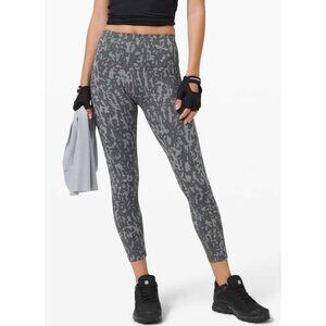 Lululemon Wunder Train Tight 25” High Rise In Heathered Asphalt Grey